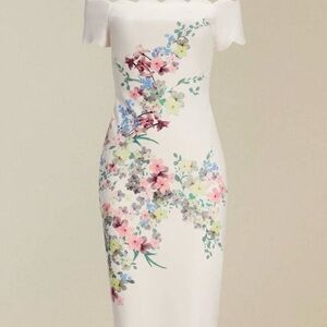Ted Baker Strapless Dress with Pastel Floral Pattern
Seize 3 US 8